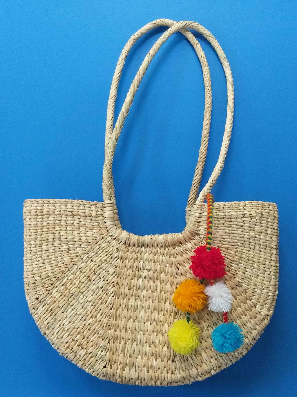 Summer Hand-Woven Handbags with Tassels Straw Crossbody Purse