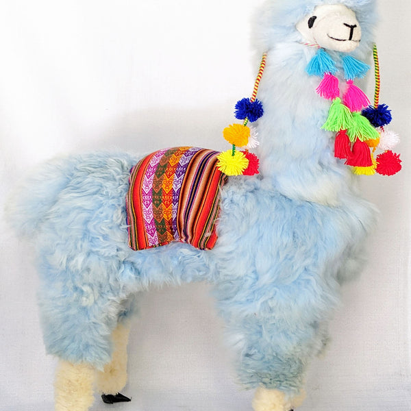 Blue stuffed llama online